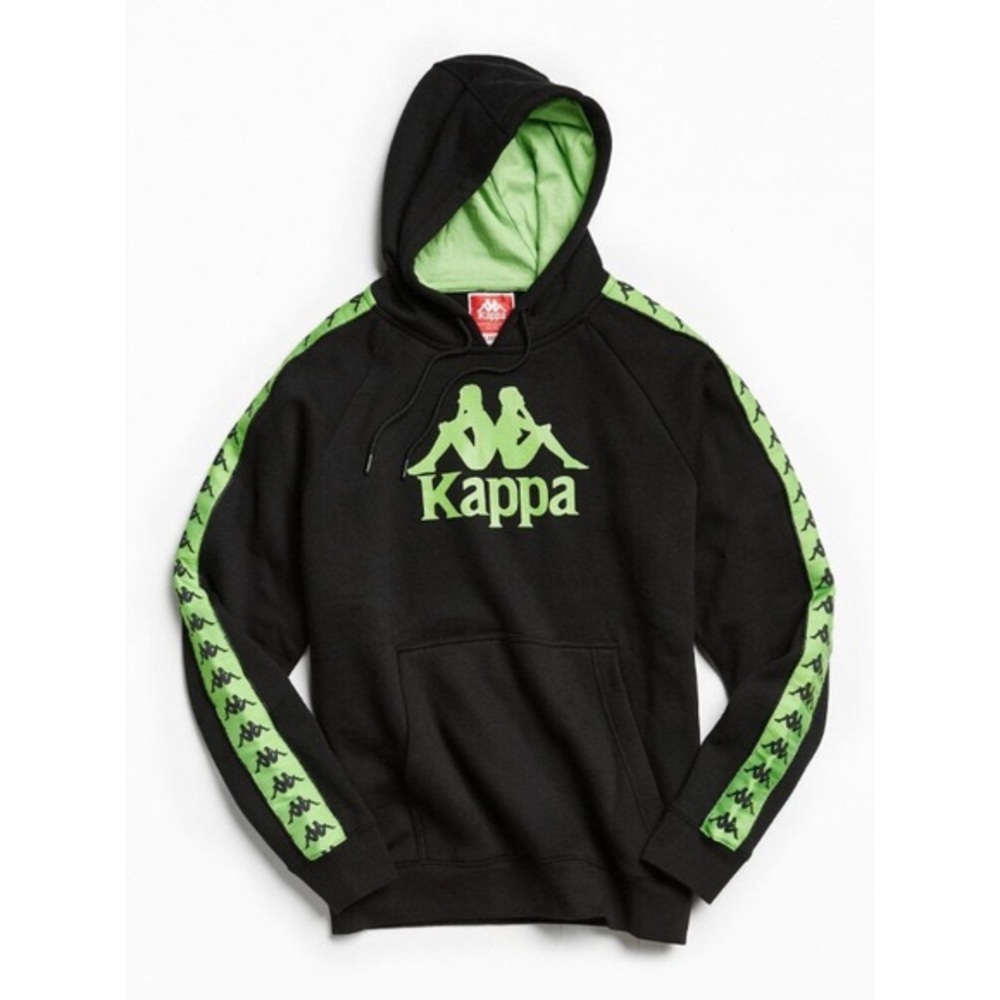 Kappa black and green hoodie